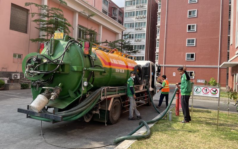 Quy trình hút hầm cầu Cần Thơ chuyên nghiệp của Toàn Cầu Envim
