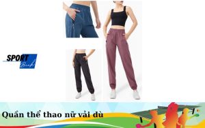 Quần thể thao nữ vải dù