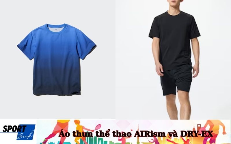 Áo thun thể thao AIRism và DRY-EX