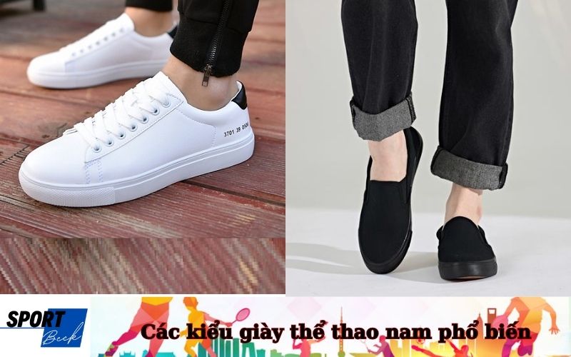 Các kiểu giày thể thao nam phổ biến
