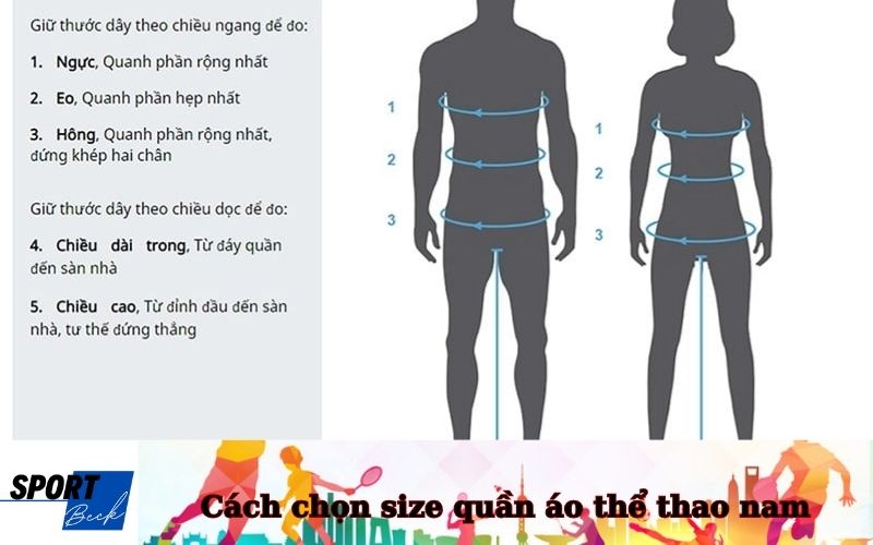 Cách chọn size quần áo thể thao nam chính xác