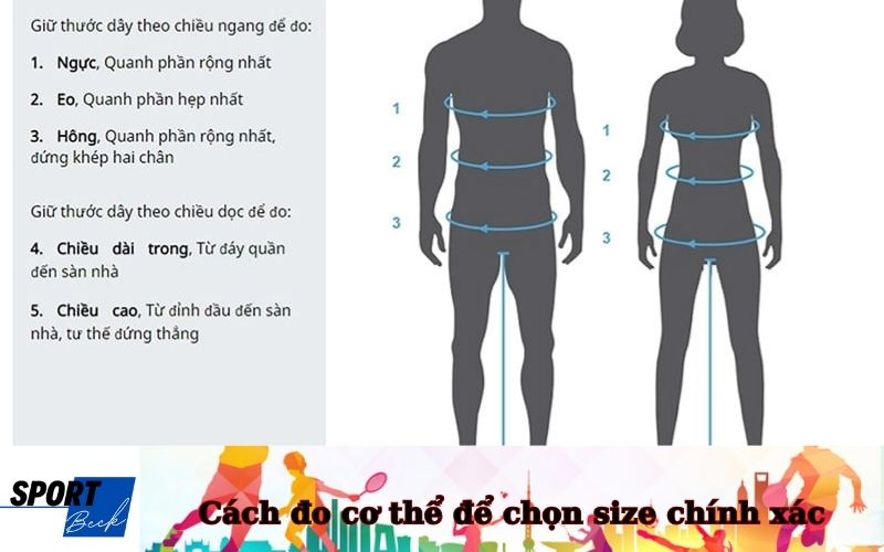 Cách đo cơ thể để chọn size chính xác