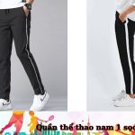 Quần thể thao nam 1 sọc vải co giãn chuẩn phong cách