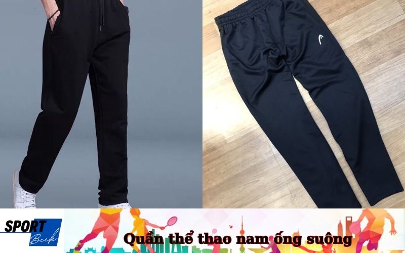 Quần thể thao nam ống suông