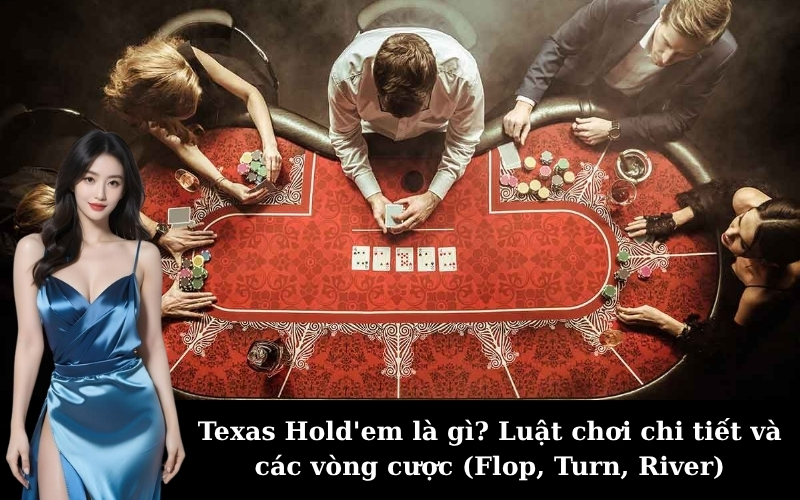Texas Hold'em là gì? Luật chơi chi tiết và các vòng cược (Flop, Turn, River)
