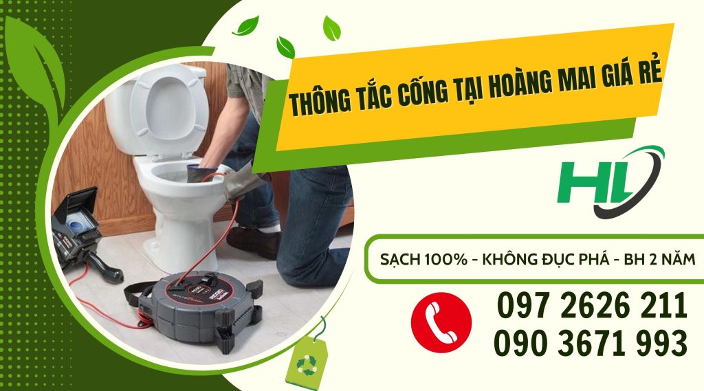 Thông Tắc Cống Tại Hoàng Mai Giá Rẻ