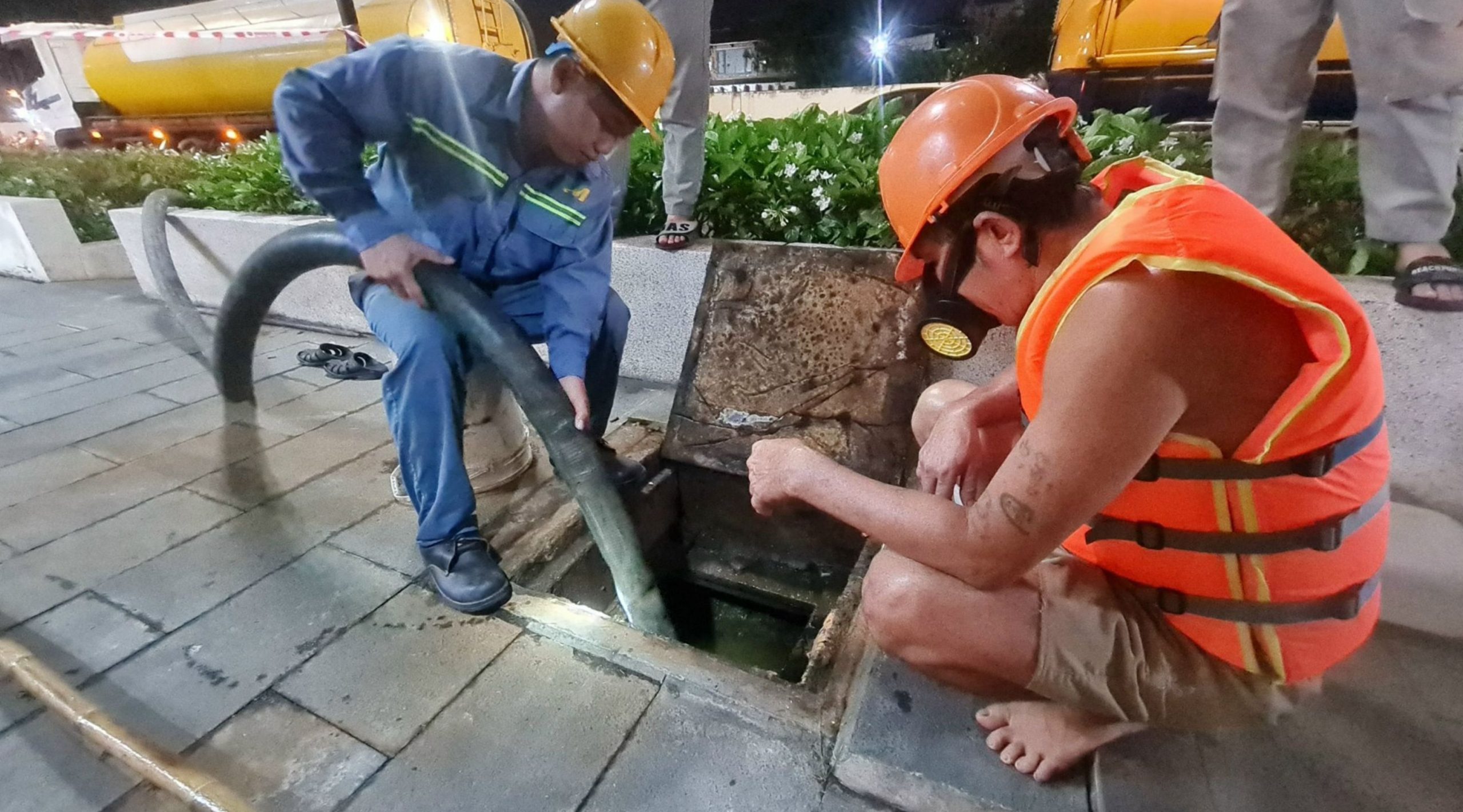 hút bể phốt tại cầu giấy