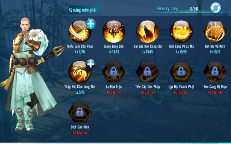 Cách mở khóa và lựa chọn chỉ số kỹ năng bang hội chiến lược